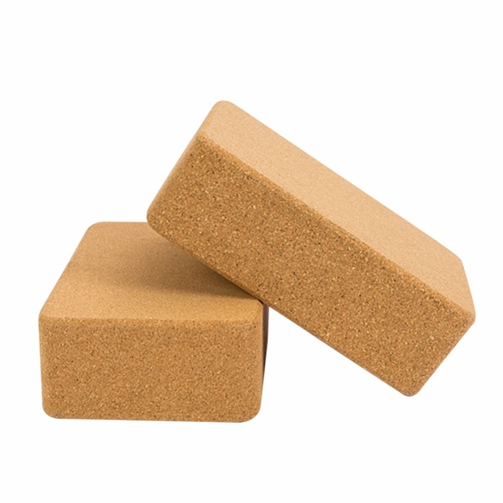 2021 Factory Supply Printed Private Label Natural Cork Yoga Blocks/Bricks wholesale