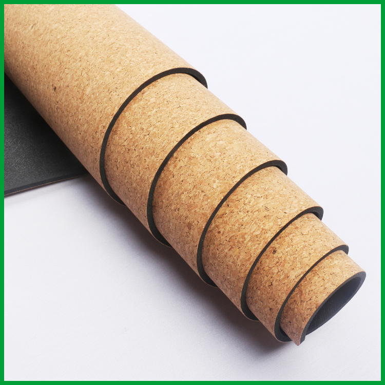 Eco-friendly Soft Cork Wood Exercise Yoga Mat For Fitness wholesale