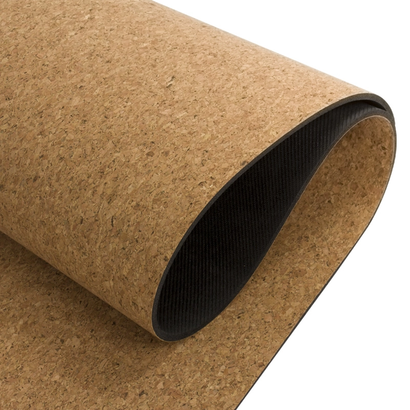 Innocuous High End Carve Natural Rubber Cork Yoga Mat