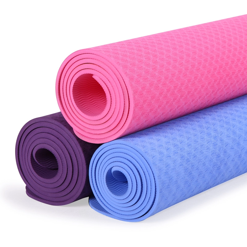 2021 Hot Sale best price Double-sided ECO-friendly TPE yoga mat from China
