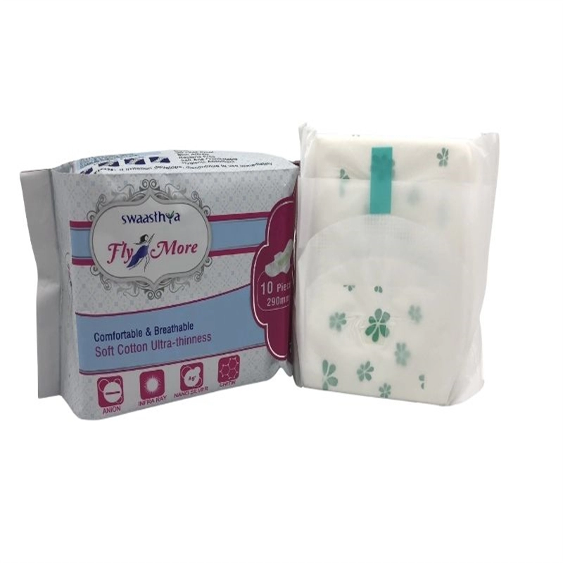Maxi premium women winged pad with negative ion hygiene lady sanitary napkin