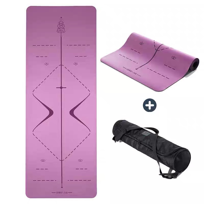 Non-skid Eco-friendly Material PU yoga mats wholesale price