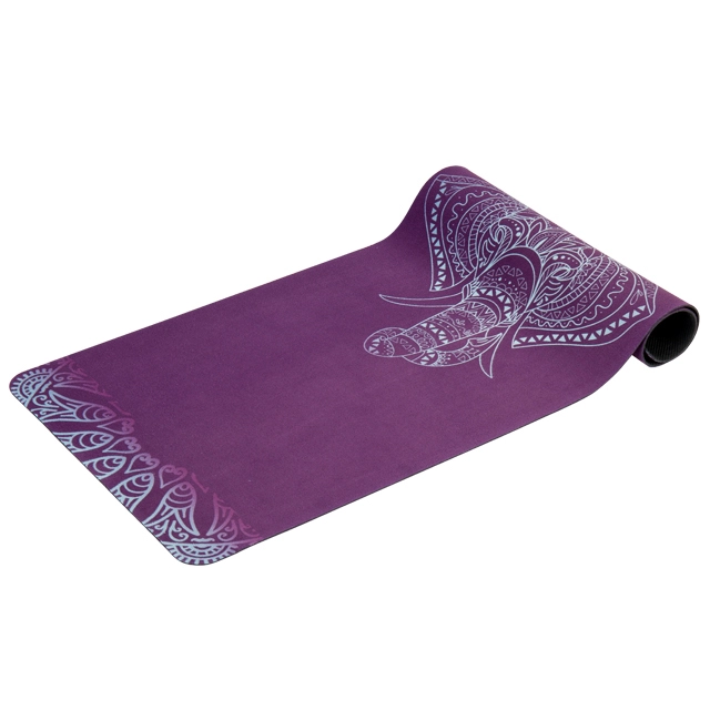 Customized High Quality Non- slip Natural Rubber Suede Yoga Mat