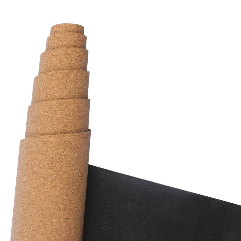 Innocuous High End Carve Natural Rubber Cork Yoga Mat