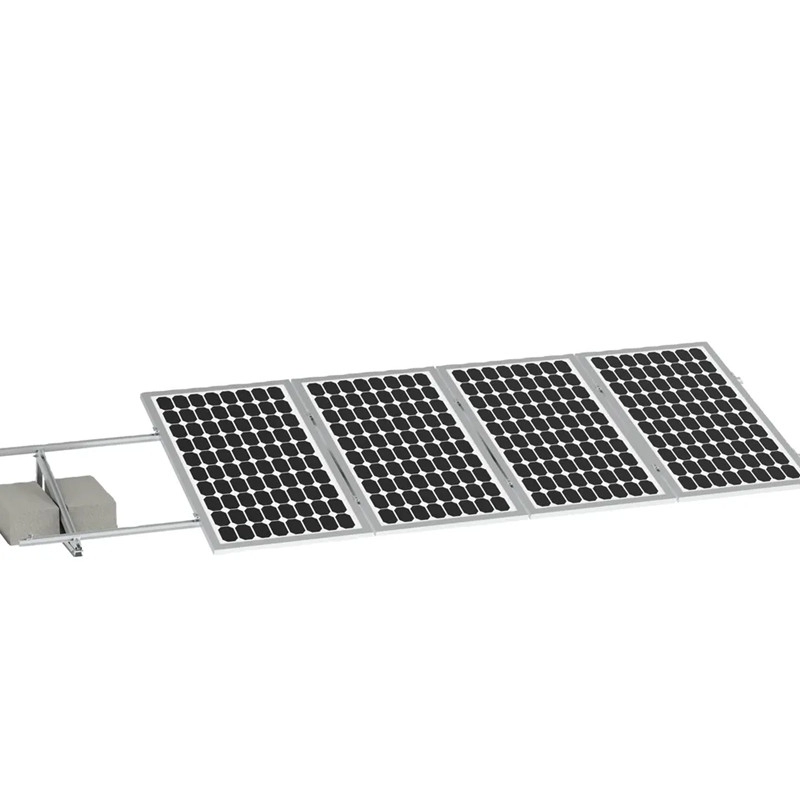Ballasted Non-penetrating Concrete Flat Roof Solar Mounting System