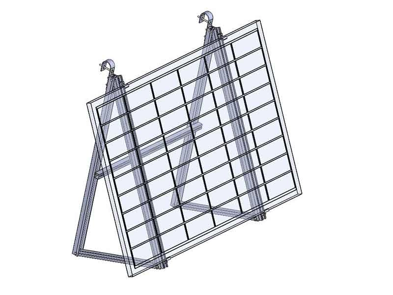 Adjustable Triangle Solar Mounting Structure Solar Balcony Bracket