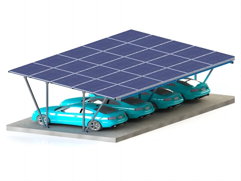 Solar Carport Aluminum Frame Waterproof Solar Bracket YRK-Carport03
