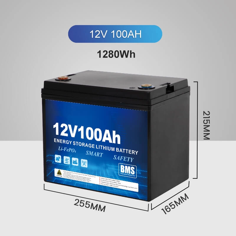 Deep Cycle 12v 100Ah lead acid battery lithium battery pack for motorcycle