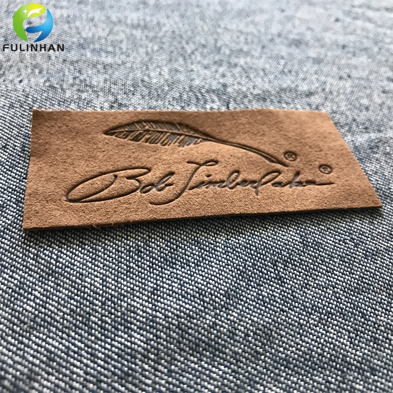 Custom Jeans Leather  embossed labels