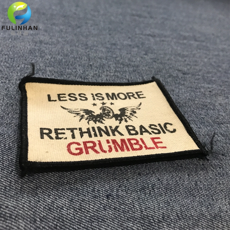 High Quality Custom Cotton  Printed Clothing Labels