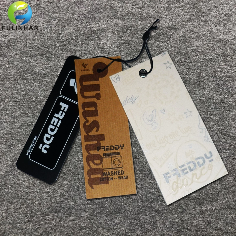 Custom printed  Paper Hang Tags for clothing