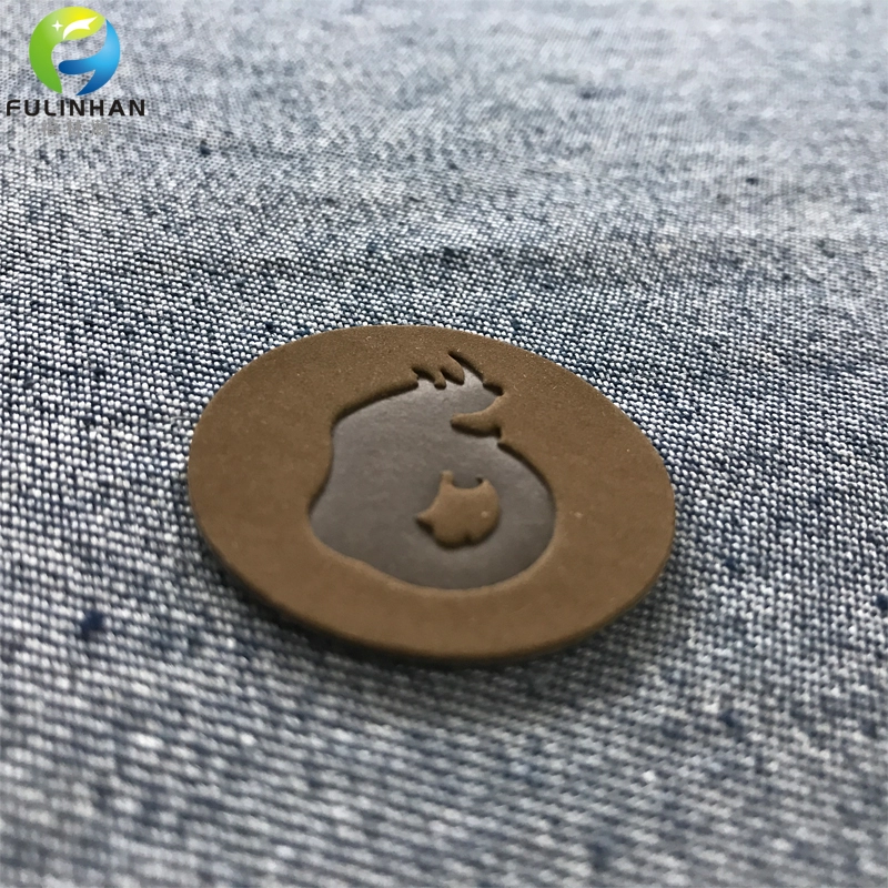 Custom Embossed Logo Leather Patches for Jeans