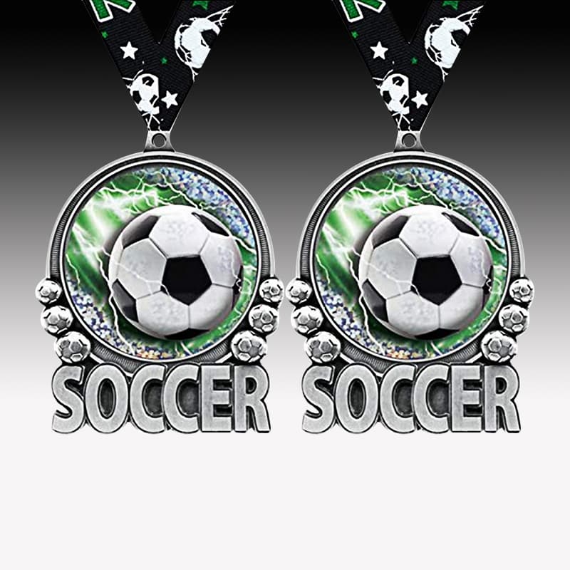 Custom Sports Football Zinc Alloy Bronze Silver Club Race Soccer Medal
