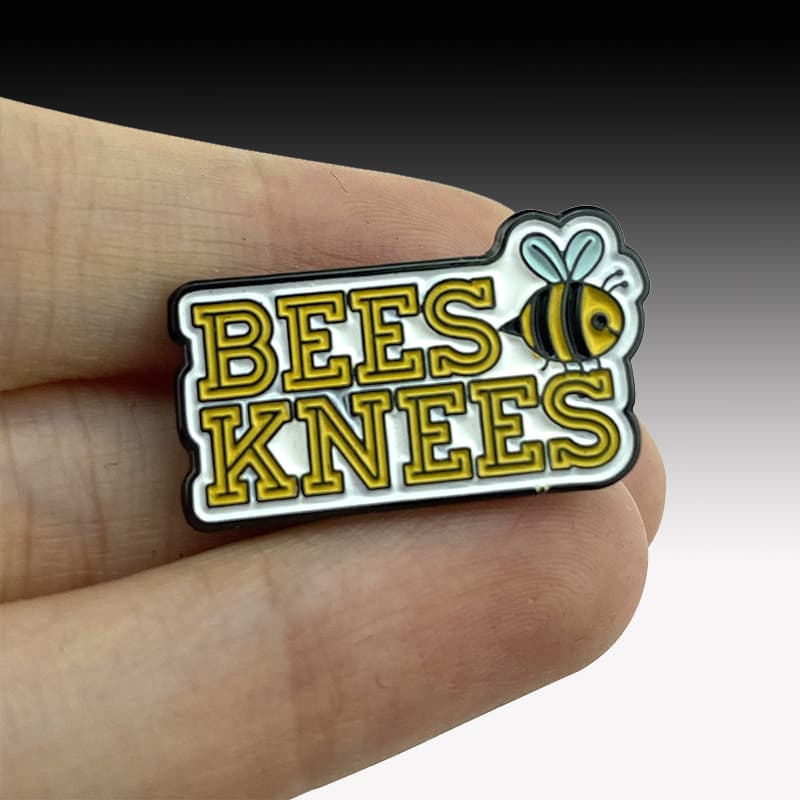 bee best enamel lapel pin backing custom card manufacturer