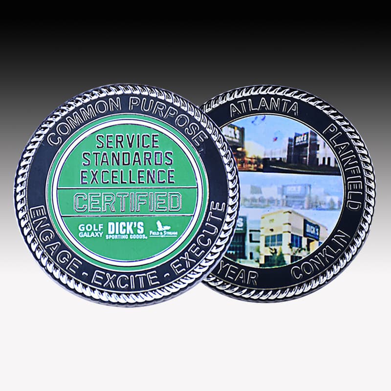Factory custom Hard enamel rio challenge coin