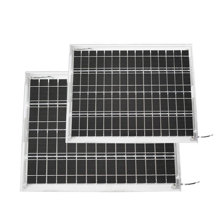 FOTOVO 10W Dual Glass Solar Panels for Sunlight Room
