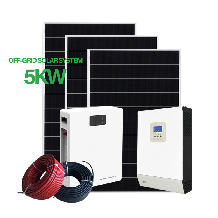 Complete 1kw 2kw 5kw off grid solar power system kit solar panel system for home system