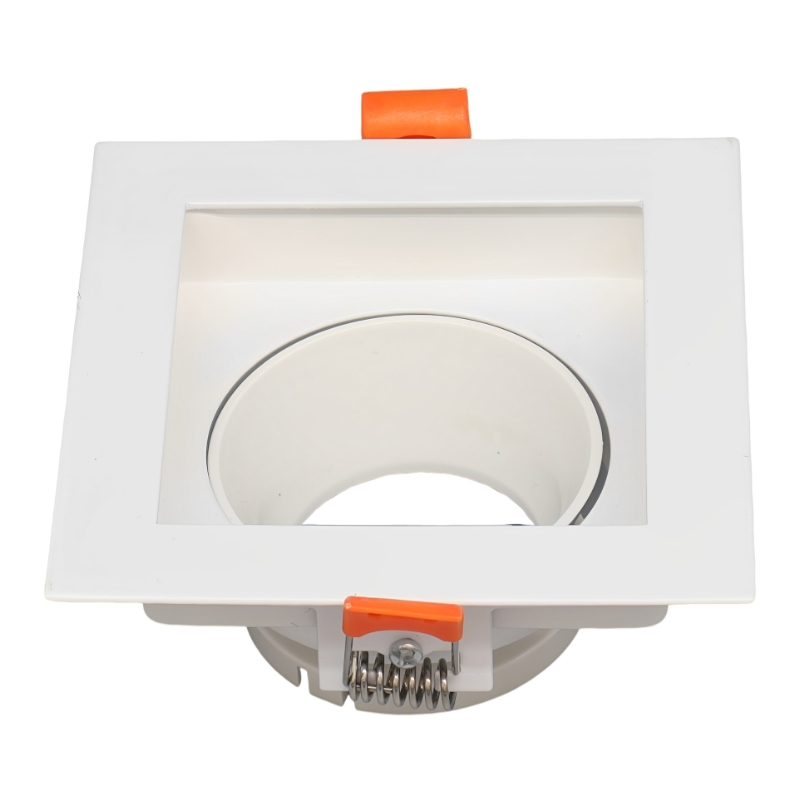 MR16 Square Light Fixture Recessed Led Downlights Adjustable Lamp Anti Glare Design