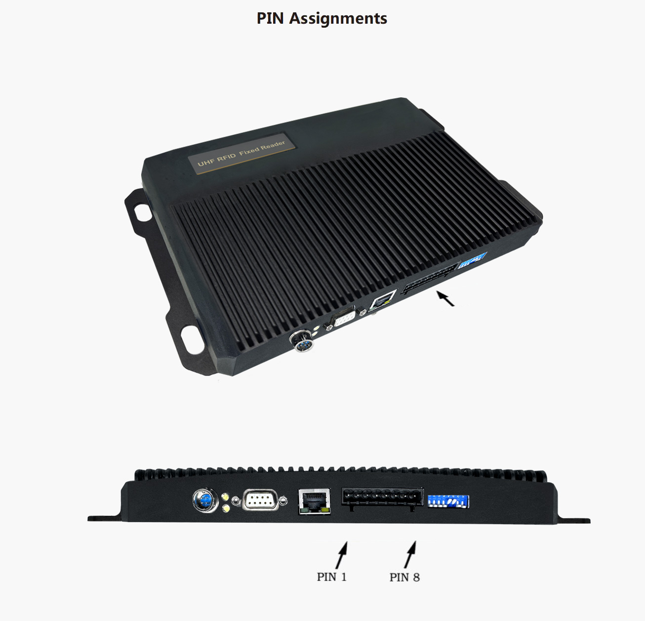 ixed RFID UHF 4 ports reader with Impinj Indy R2000 chip