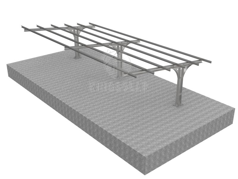 Carbon steel solar carport mounting system