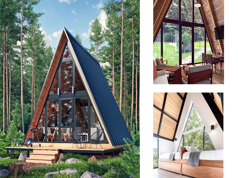 Luxury Triangle Shaped Homes in Modulars