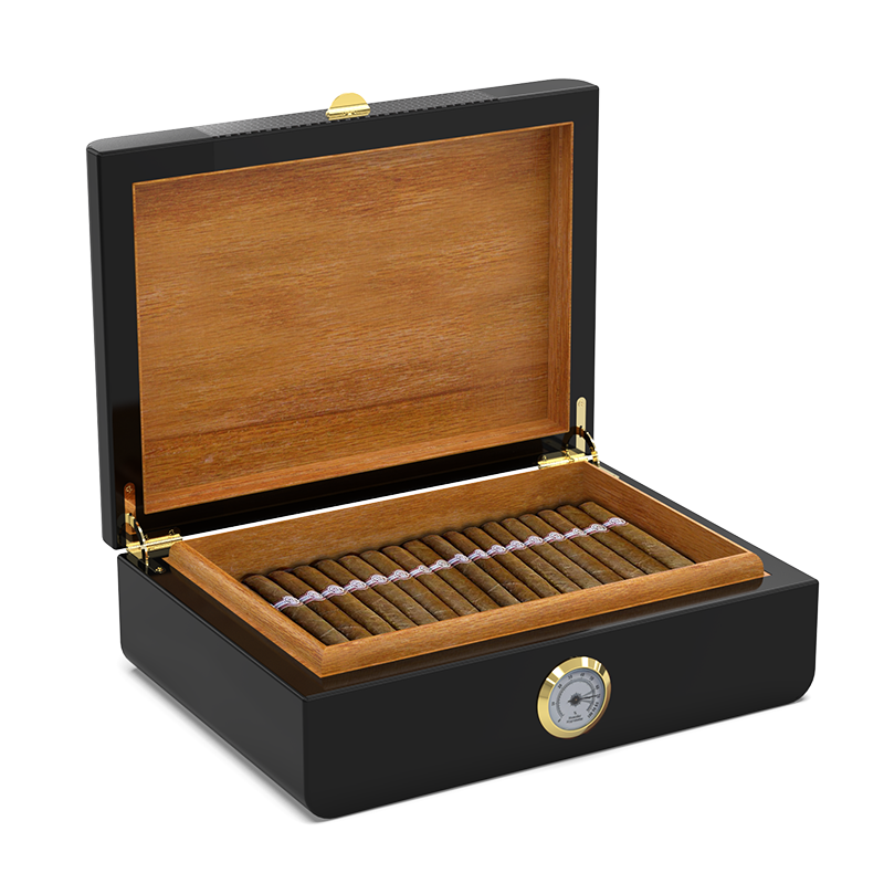 Carbon Fiber Look Cigar Humidor