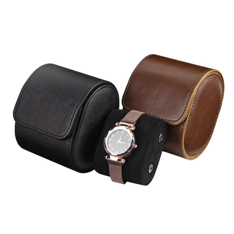 Travel Single genuine leather packaging watch case