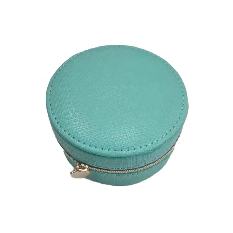 portable round mini jewelry box