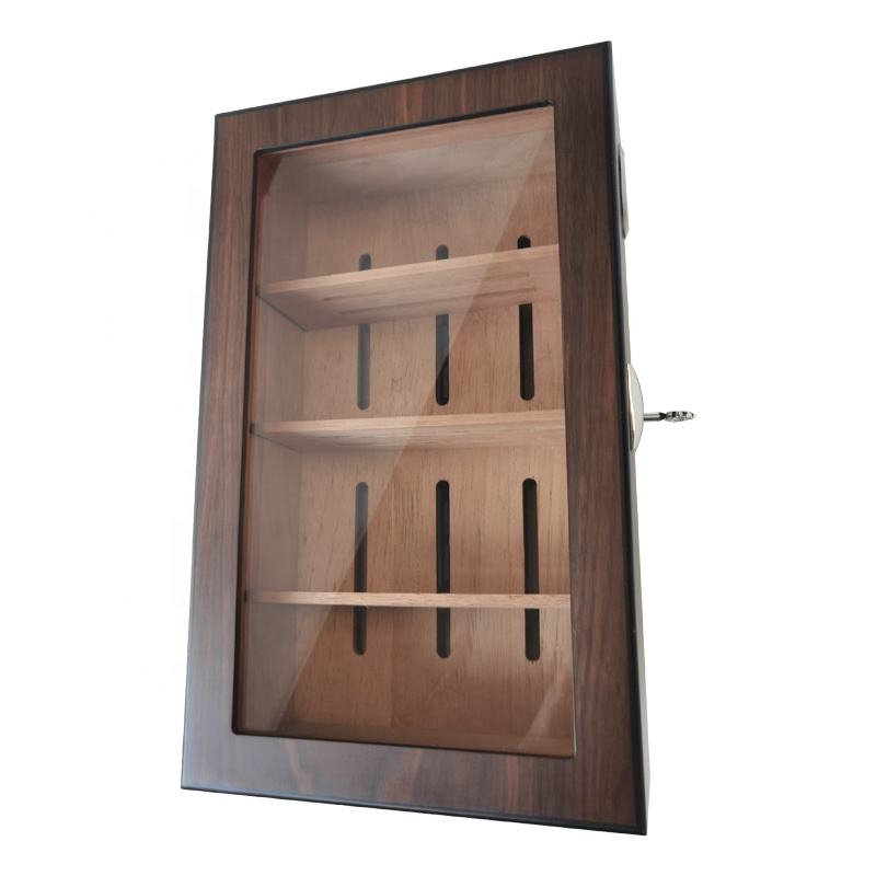 Large Glass Top Humidor with hygrometer