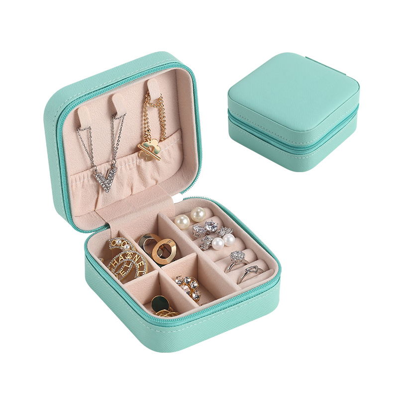 Portable Travel Mini Leather Jewelry Packaging Box