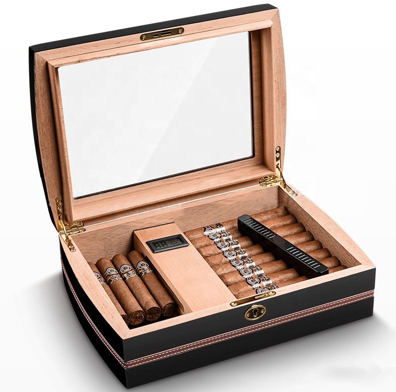 Holds 25-50 Luxury Handmade Cigar Humidor