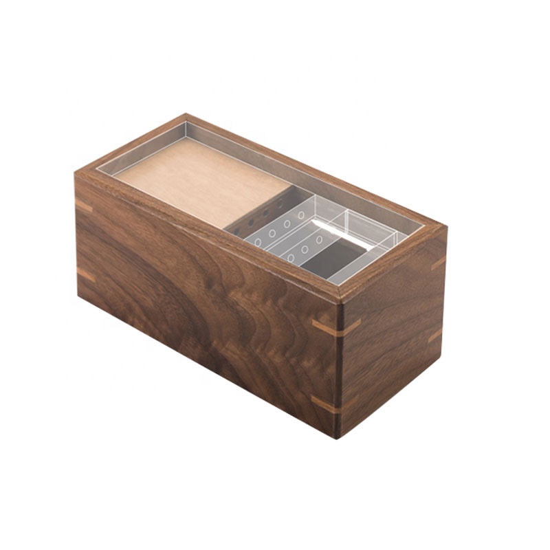handcrafted wooden jewelry box Storage organizer