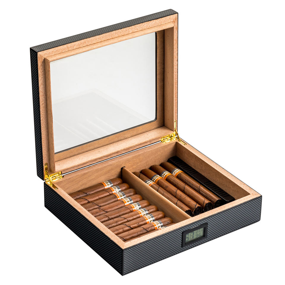 unique carbon luxury cigar humidor