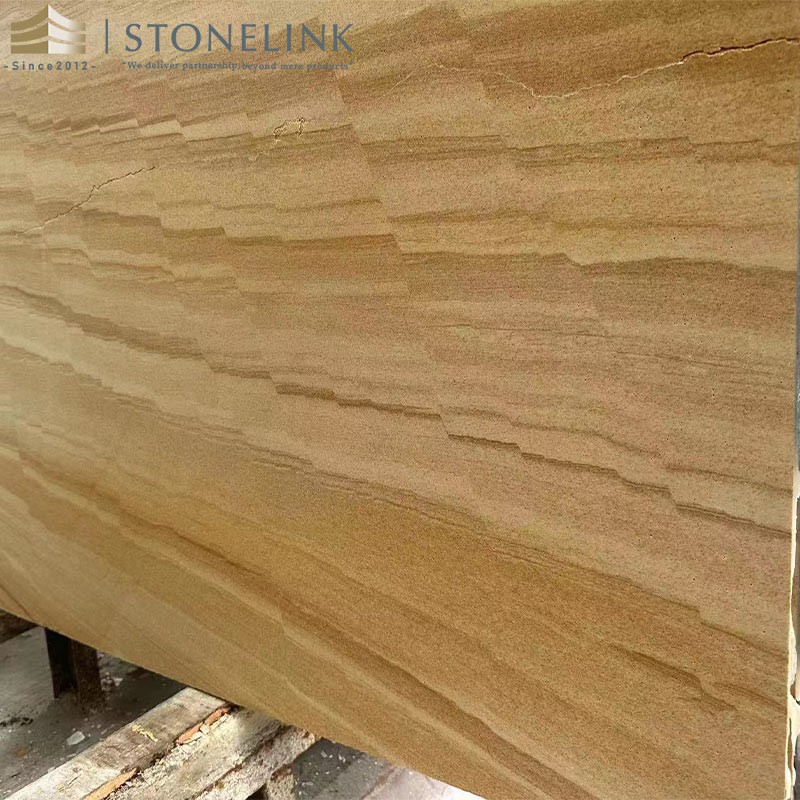Australia wood gold natural sandstone slab