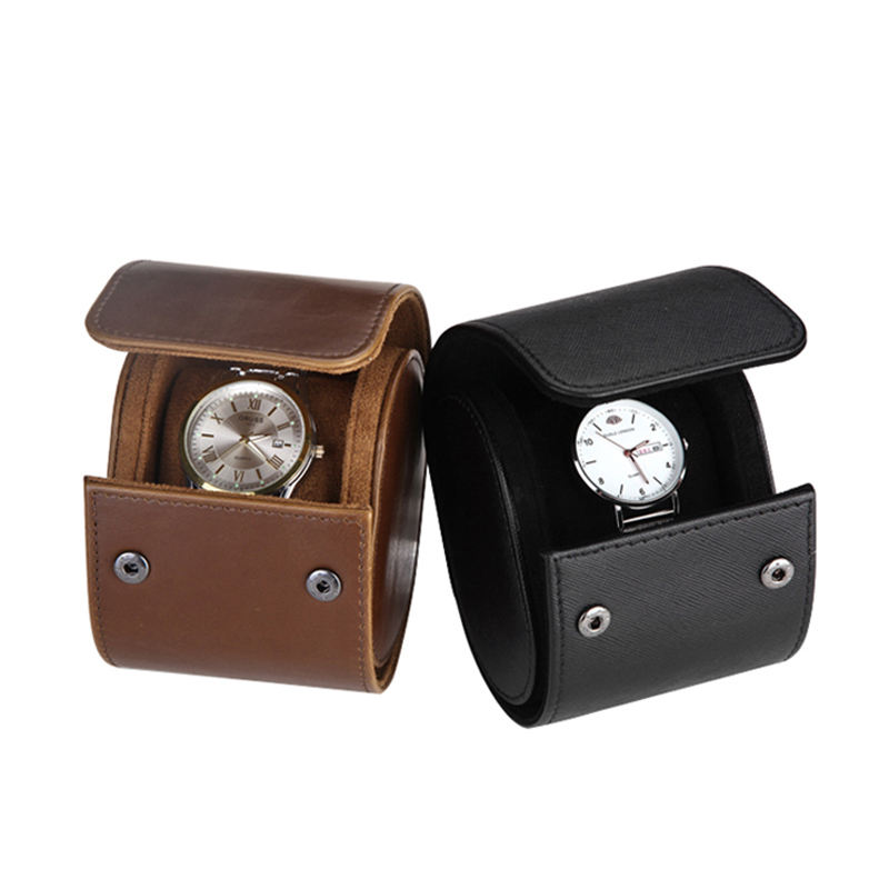 Travel Single genuine leather packaging watch case