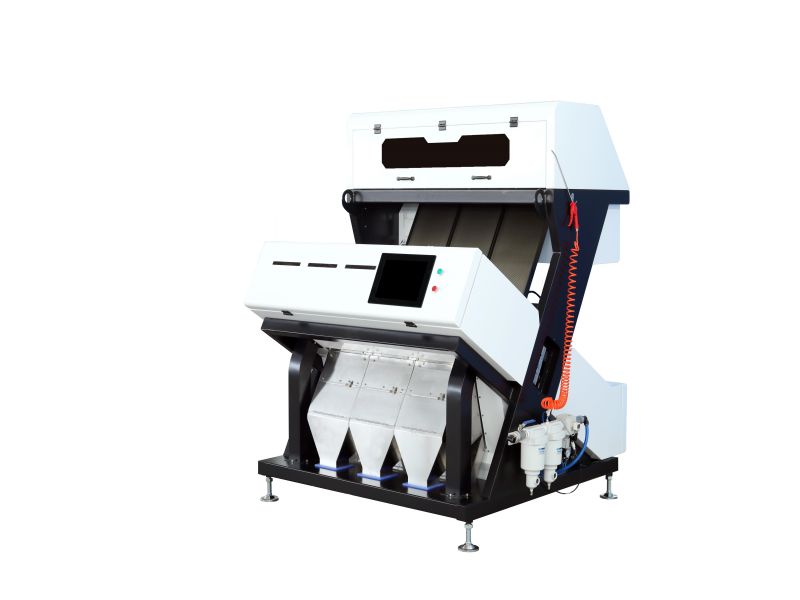 Grain color sorter with high-definition image acquisition system