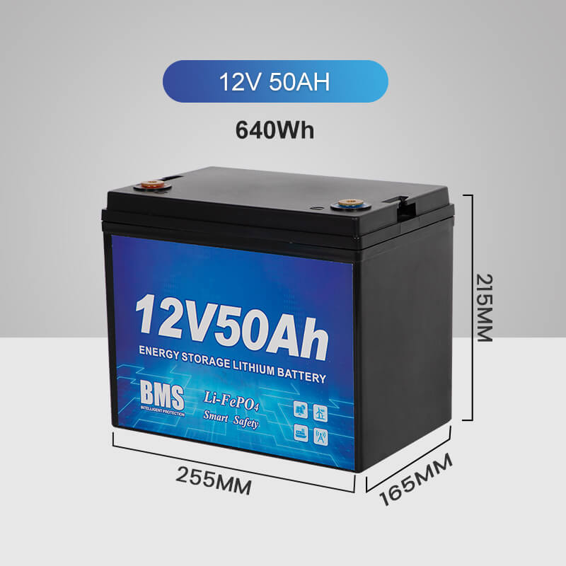 Rechargeable Lithium-ion Lifepo4 12V 50Ah Lithium Battery