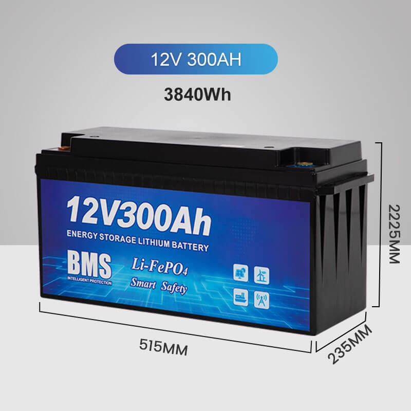 Factory 12v 300ah Lithium Ion Phosphate Lifepo4 Battery for Home Solar Energy Storage System
