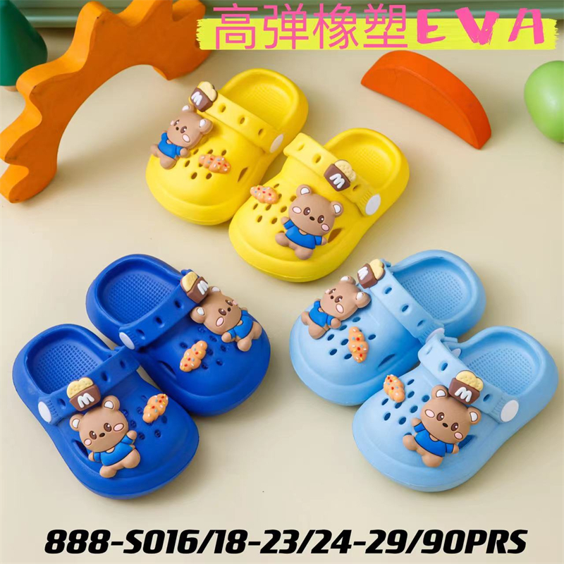 Indoor Outdoor Cartoon Baby Toe Protection Toddler Garden Shoes
