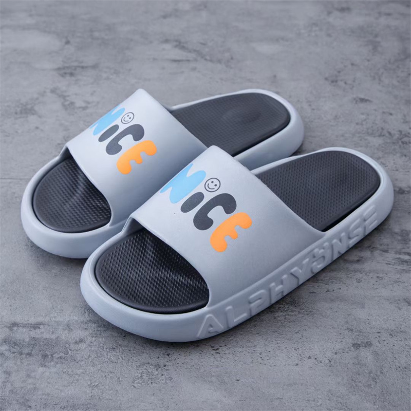 Summer Flat Slide Men Printed Slippers