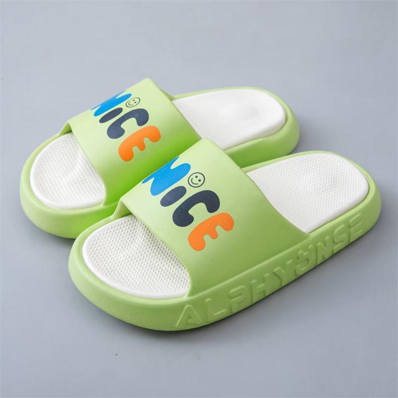 Summer Flat Slide Bathroom Laides Printed Nice Slippers
