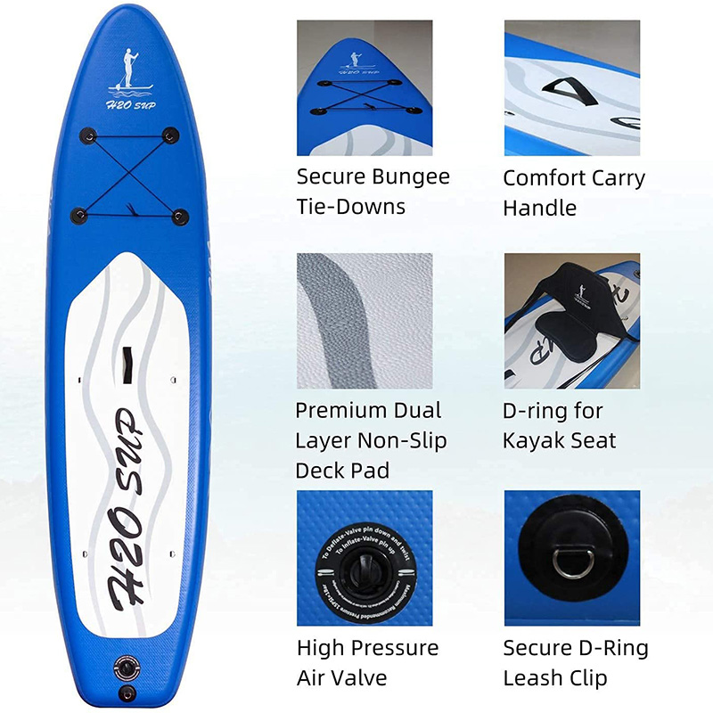 blue color stand up paddle board