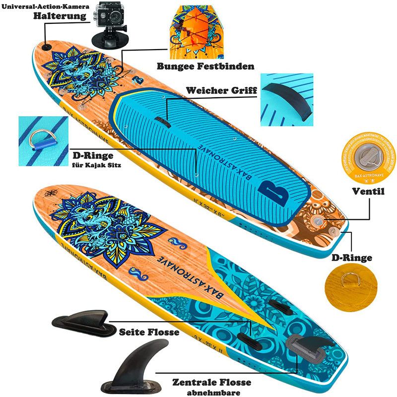 double layer inflatable sup board