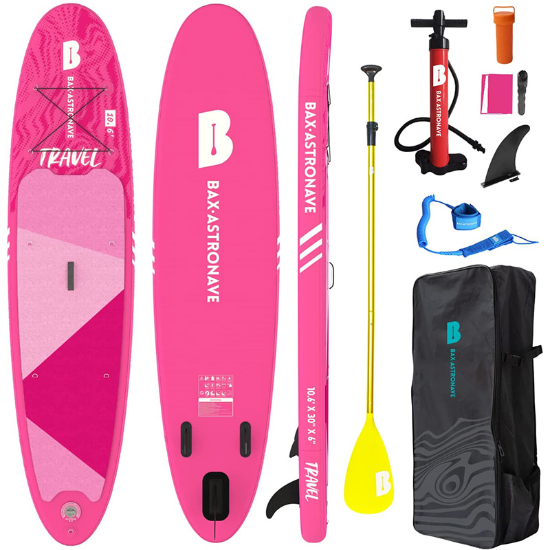 Pink color all round stand up paddle board inflatable SUP for surfing