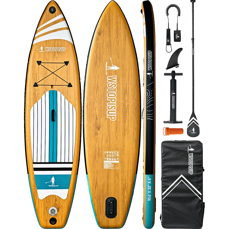 Factory supply woograin all round inflatable paddle board in 10.6ft