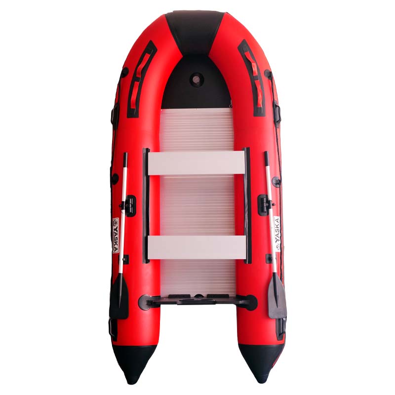 Wholesale red inflatable boat heavy duty inflatable fishing boat for family boating
