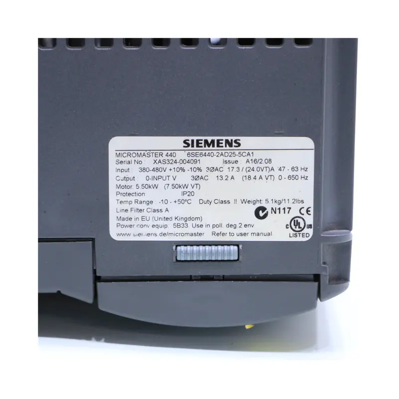 6SE6440-2AD25-5CA1 Siemens AC Inverter 
