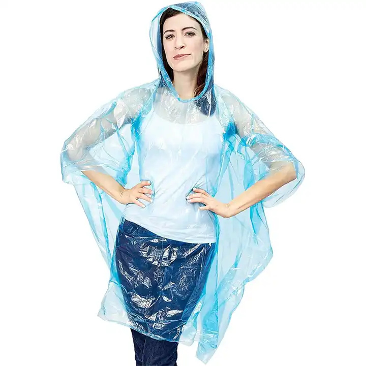 Adult Children Clear Plastic Raincoat