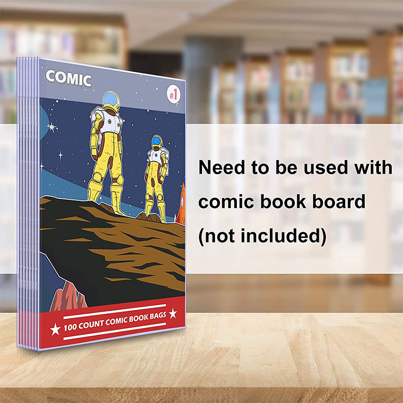 Transparent Acid-Free and Reusable Comic Book Sleeves