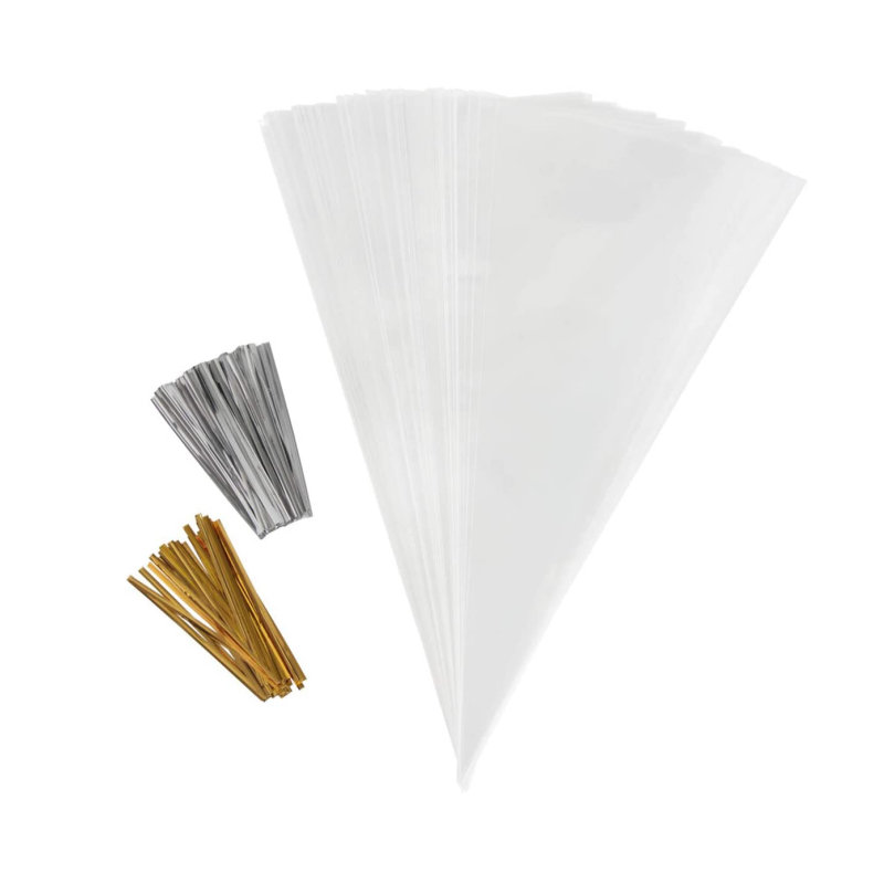 Custom Clear Cello Bags Cellophane Bags for Cookie Candy Popcorn